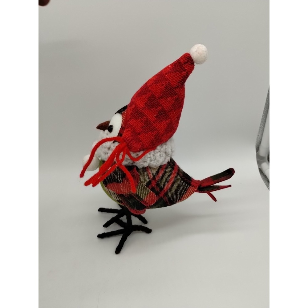 Lot Of 2 Featherly Friends Spritz Birds Wondershop Target Plaid Christmas - Picture 8 of 11